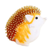 Künstlerische Emaille-Tiernadel, handgefertigter-Orange