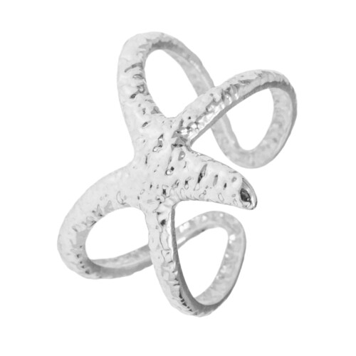 Einzigartiger Ring in Seesternform mit Meeresmotiv aus-40