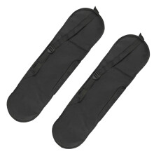 2X Sac de Transport de  Protection de Pont Fermeture à Glissière Extérieure Skateboard Sac à Dos Poignée Sangle Réglable ÉPaule Léger Double