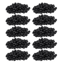 1000 Piece Cord Stopper DIY Black Plastic Connector Cord Lock Stopper Cover