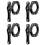 4X Bicycle MTB Water Bottle Clip Cage Holder Clamp Handlebar Bracket Mount Handlebar Front Fork Frame Tube,Black 1
