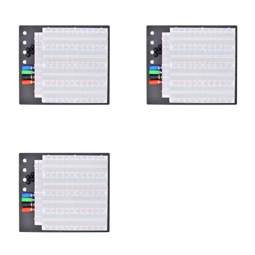 3X No Welding Solderless Breadboard Plate 3220 Tie-Points Test Circuit Board ZY-208 4Pcs 830 Points