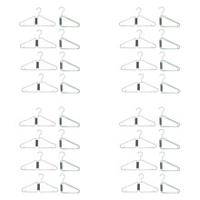 32Pcs Foldable Hangers, Plastic Foldable Hangers, Portable Folding Clothes Hanger, Foldable Travel Hangers (Green)