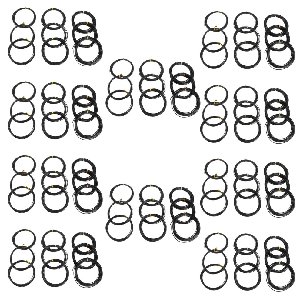 90 Rolls Bonsai Wires Anodized Aluminum Bonsai Training Wire With 3 Sizes (1.0 Mm,1.5 Mm,2.0 Mm),Total 147 Feet (Black) 6034263380634