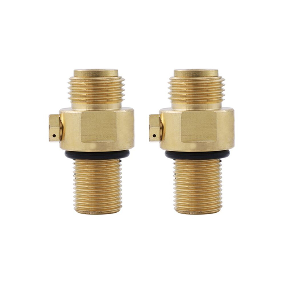 2X M18x1.5 Co2 Valve Adaptor Replaceable Transverter Suitable For Soda Machine Replaceable Valve,For Cga320 6032598244331