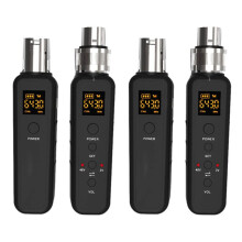 2X Uhf Wireless Microphone Converter Xlr Transmitter Receiver for Microphone Guitar Transmitter Receiver 640-690Mhz