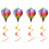 4PCS Balloon Wind Spinner Striped Windsock Balloon Yard Decor Spiral Balloon Windmill 1