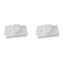 2X 5.8GHz Microwave Sensor Knob Adjustment LED Light Sensor Human Motion Detector