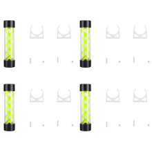 4pcs 200mm Water Cooling PC Water Tank Computer Water Cooling Tank with G1/4 Thread (Green)
