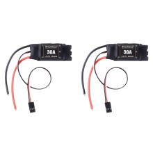 2X XXD Brushless 30A ESC 2-4S Electric Speed Controller with 5V 2A BEC for RC Multicopter Helicopter Airplane Short-