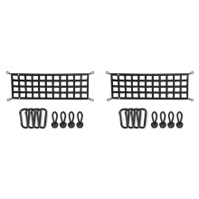 2X Car Trunk Organizer Net Protection Pickup Truck Bed Cargo Mesh Tailgate Net Cargo Storage Netting Divider Accessories