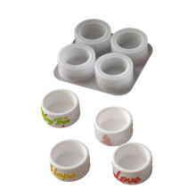 Elegante Decoraqtion siliconen mal 4 holtes voor-patroon 1