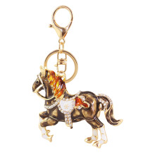 Legering paard charme sleutelhanger tas hangende decoratie-Grijs