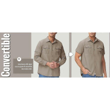 (green, XL) Summer Quick Dry Long Sleeve Cargo Work Shirts With Pockets Mens Safari Hiking Shirts Button Down Shirts Clothes Males