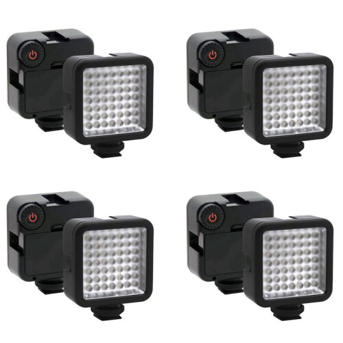 4X Bright LED Video Light 49 Led Camera Lighting Dimmable Camera Light Panel for ,, and Other DLSR Cameras