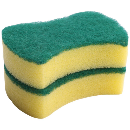 80 PCS Cleaning Scrub Sponge for Kitchen Tableware Bathroom Car Wash Scrub Sponge Pad 2