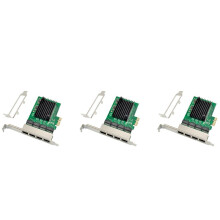 3X RJ-45 4-Port Ethernet Serveradapter Gigabit Netzwerkkarte PCI-E X1 Schnittstelle