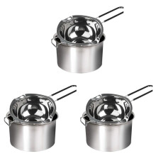6 Pack Edelstahl Wasser Bad, Hitze Beständiger Griff 2 Tassen Fassungs Vermögen, Universal Auflage