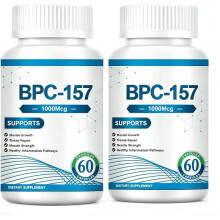 2PCS BPC-157 Peptide Capsule 1000MG Supports Overall Health and replenishes Energy.Gluten Free ，120 Capsules