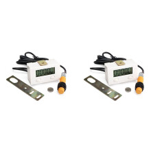 2X 0-99999 LCD Digital Display Electronic Counter Punch Magnetic Induction Proximity Reciprocating Rotary Counter