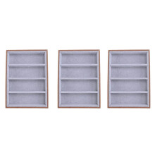 3X Sonnenbrillen Display Brillen Etuis 4 Gitter Sonnenbrillen Display Box Brillen Display Schmuck Organizer Tablett -