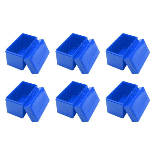 6X Custodia Quadrata nel Plastica da 10 Pezzi con Supporto per Lastre Adatta per PCCB NGC