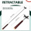 Pont de Queue de Billard Rétractable avec Tête de Pont, Accessoire pour Table de Billard (Snooker/Pool) 7