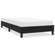 vidaXL sengestel uden madras, sort, 80x210 cm, fløjl
