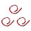 60Pcs Ladybug Lampwork Glass Spacer Beads Red 15X10mm 1