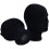 Polystyrene Black Foam Men Model Mannequin  Dummy Stand Shop Display Hat, 6 x BLACK 3