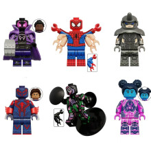 (6pcs) Spider Man Avengers, Marvel Super English Mini Doll, Children's Toy Suitable for Lego