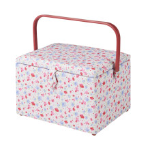 Large Sewing Basket Floral 23.5 x 31 x 20.5cm - Sewing Online GA1121L