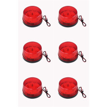 6X 12v Alarm Led Flashing Strobe Light for Home Security Alarm System Red