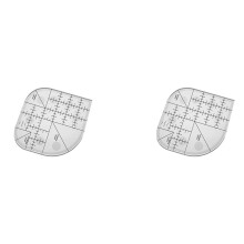2X Kreatives Gebogen Ecke Schneider Decke Lineal, Nähen Flickwerk Lineal Nähvorlage Flickwerk Werkzeug, DIY Nähzubehör