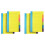 Sticky Notes Divider Sticky Notes Tabs ,Tabbed Self-Stick Lined Bright Colors Notepad, 4X6Inch,4 Pcs 120 Index Notes 1