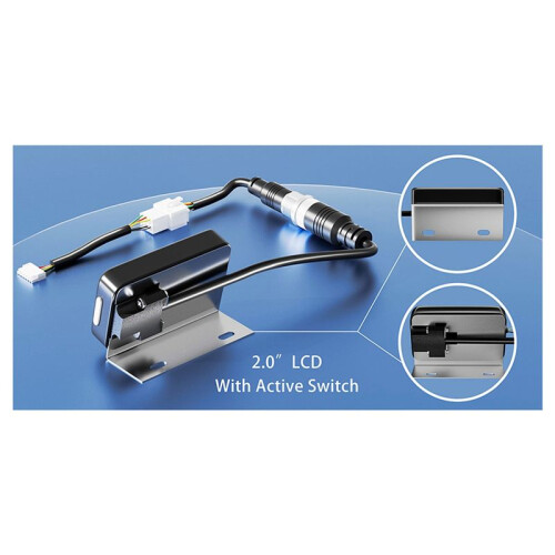 2X Accessoire BMS ÉCran D'Affichage LCD 2 Pouces avec Moniteur de Commutation Actif pour JK  BMS 2