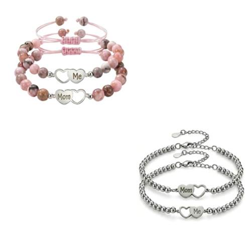 Wunderschöne passende Armbänder für Mutter und Tochter mit-A02 1