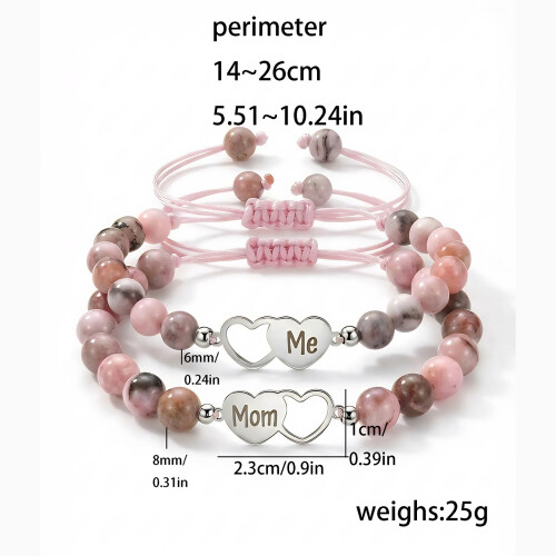 Wunderschöne passende Armbänder für Mutter und Tochter mit-A02 2