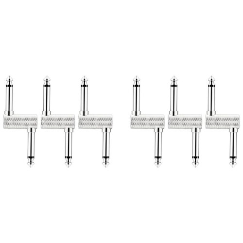 6 Pieces Patch Cable Patch Cords for Connecting Guitar Effect Pedals