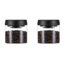 2X Vacuum Sealed Jug Coffee Beans Glass Airtight Canister Food Grains Candy Keep Fresh Storage Jar 500Ml