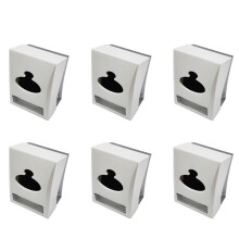 6X Table Top Restaurant Tissue Dispenser Napkin and Toothpick Holder Paper Roll Holder for Hotel
