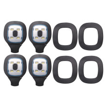 4 Piezas de Luz Recargable USB para Gorro LED, Gorro Luz de Cabeza Reemplazable Luz de Sombrero DIY para Hombres Y Mujeres