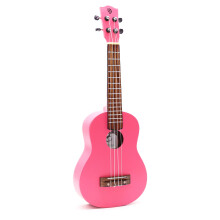 Artisan Handcrafted Ukulele - 4 String - Bright Pink