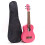 Artisan Handcrafted Ukulele - 4 String - Bright Pink 2