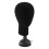 Polystyrene Foam Mannequin Face Model Head Wig Holder Eyeglass Glasses with Base Bracket - Black, 3 3