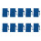 20Pcs RJ45 Connector  Jack Cat6 Extension Coupler Ethernet Network LAN Cat 6 Coupler Jacks Extend Adapter, 3
