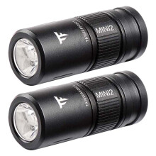 2X MINI2 CA18-3X 220 Lumens 2-Mode USB Charging LED Flashlight+1X10180