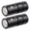 2X  MINI2 CA18-3X 220 Lumens 2-Mode  USB Charging LED Flashlight+1X10180 1