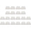 20 Pcs 19 cm x 12.5cm Flat White Plastic Cake Decorator Dough Pastry Scraper Tool 1