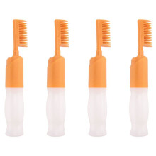 4X Hair Dyeing Comb Hair Dyeing Brush with Bottle DIY Combing Salon Dyeing Baking Oil Brush Hair Dye Tool